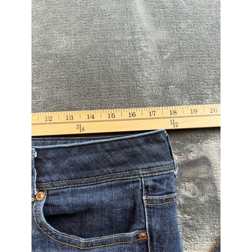 American Eagle Original Boot Women's Jeans Size 14 R High Rise Dark Wash - Picture 9 of 11